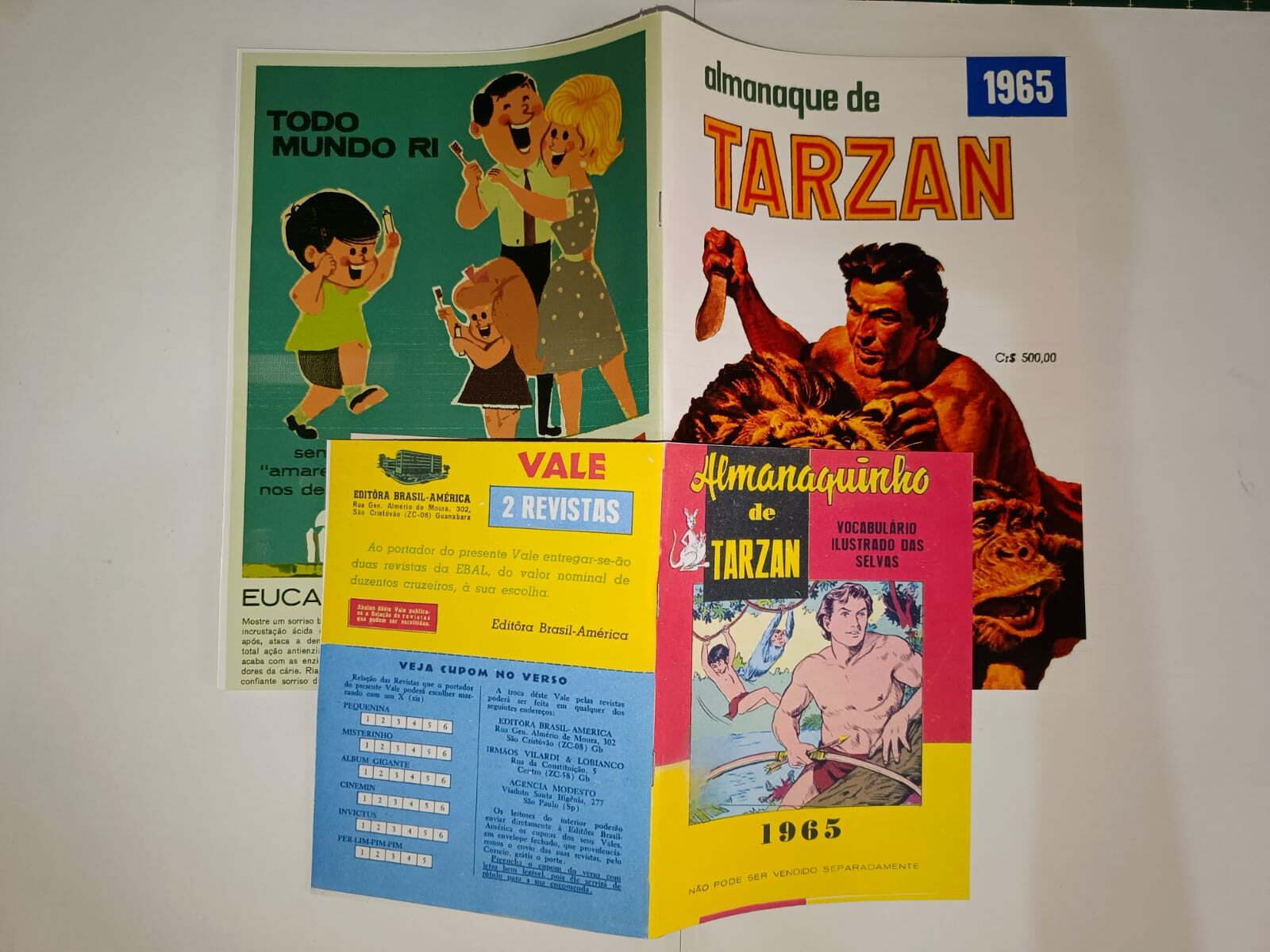 tarzan almanaque e almanaquinho 1965 tarzan almanaque e almanaquinho 1965